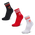 adidas 3 Pack Crew - Unisex Socks White-Red-Black
