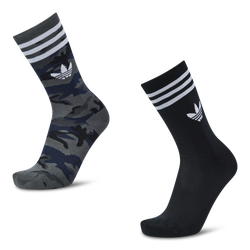 Unisex Socks - adidas Crew - Grey Six-Black