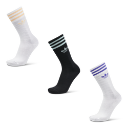 Unisex Socks - adidas Solid Crew 3 Pack - White-Black-White