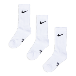 Unisex Sokken - Nike Kids Crew 3 Pack - White-White