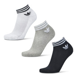 Unisex Socken - adidas Low Cut Sock - White-Medium Grey Heather-Black