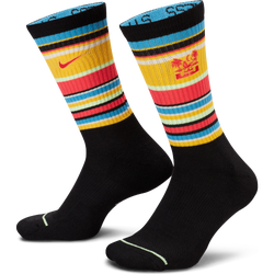 Unisex Socks - Nike Elite Crew - Black-Fusion Red