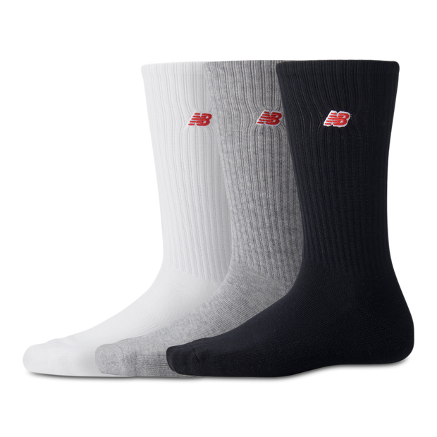 New Balance Crew 3 Pack Unisex - Calze Bianco - Taglia 35-38 - Algodón