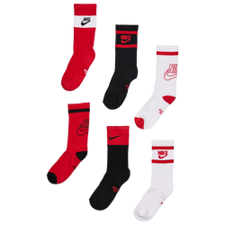 Unisex Socks - Nike Kids Crew 6 Pack - W-B-U