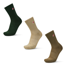 Unisex Socken - New Balance Crew 3 Pack - Green-Khaki-Green