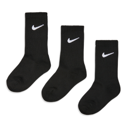 Unisex Socken - Nike Kids Crew 3 Pack - Black-Black