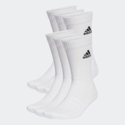 Unisex Socken - adidas Cushioned Sportswear Crew 6 Pairs - White-Black