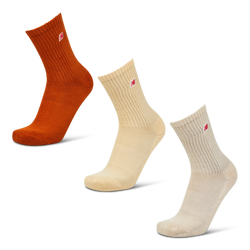 Unisex Socks - New Balance Crew 3 Pack - Beige-Orange-Butter