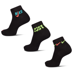 Unisex Calcetines - Nike Everyday Cushioned Crew 3 Pack - Blackvolt-Blackvolt