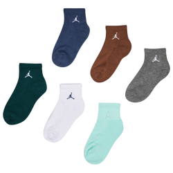 Unisex Sokken - Jordan Kids Ankle 6 Pack - Oxidized Green-Oxidized Green-White