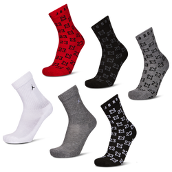 Unisex Sokken - Jordan Kids Ankle 6 Pack - Black-Black-Grey
