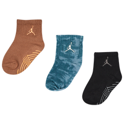 Unisex Sokken - Jordan Kids Ankle No Slip 3 Pack - Oxidized Green-Oxidized Green-Black
