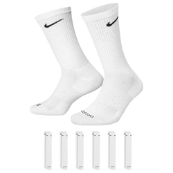 Unisex Socks - Nike Everyday Cushioned Crew 6 Pack - White-Black
