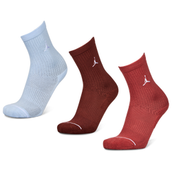 Unisex Socks - Jordan Everyday Cushioned Crew 3 Pack - Hydrogen Bluewhite-Dark Pony-Brown