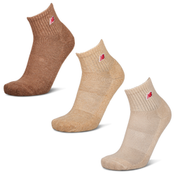 Unisex Socken - New Balance Quarter 3 Pack - Bg-Tn-Brwn