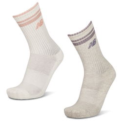 Unisex Sokken - New Balance Crew 2 Pack - White-Gr-Prpl