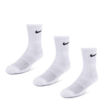 White-White-Black- NK 3P CREW S WHT 34-38