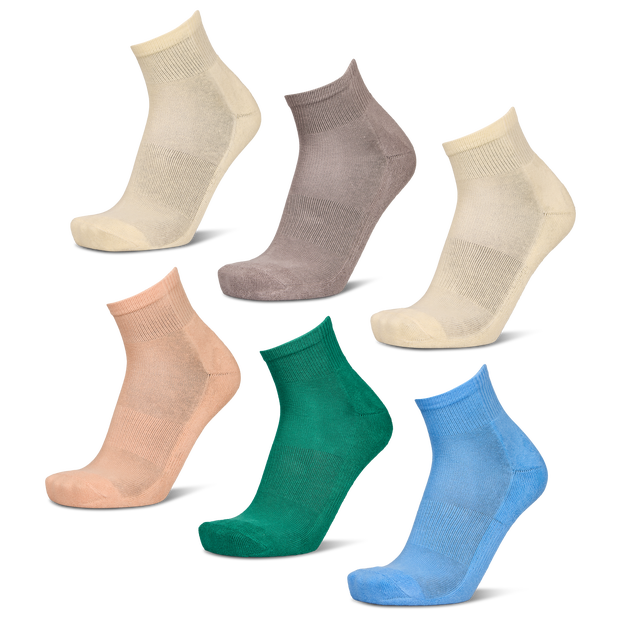 Foot Locker Ankle 6 Pack Unisex - Calze Beige - Taglia 43 - 46 - Algodón