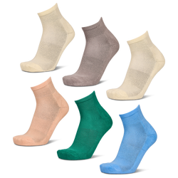 Unisex Sokken - Foot Locker Ankle 6 Pack - Beige-Brown-Blue