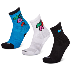 Unisex Sokken - Nike Crew 3 Pack - Blackphoto Blue-Whitestadiu-Blue