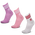 adidas Mid Cut Crew 3 Pack - Unisex Socken Purple-Pink