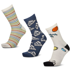 Unisex Calcetines - adidas Kids Crew 3 Pack - White-Black