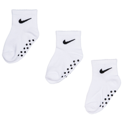 Unisex Socken - Nike Kids Ankle No Slip 3 Pack - White-Black