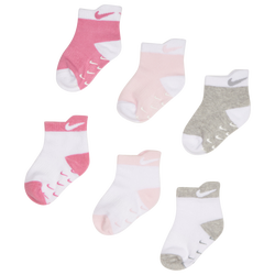 Unisexe Chaussettes - Nike Kids Ankle 6 Pack - Magic Flamingo-Magic Flamingo-Pink