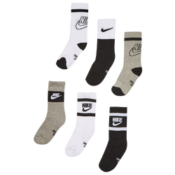 Unisex Socken - Nike Kids Crew 6 Pack - White-White-White