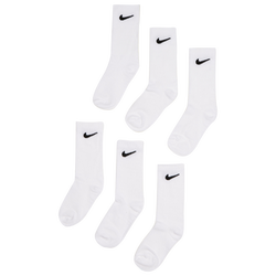 Unisex Socken - Nike Kids Crew 6 Pack - White-White-White