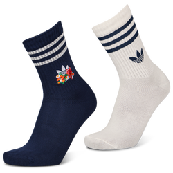 Unisexe Chaussettes - adidas Crew 2 Pack - White-Night Indigo-White