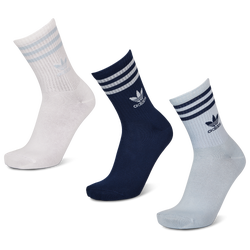 Unisex Socks - adidas Mid Cut Crew 3 Pack - Wonder Blue-Night Indigo-White