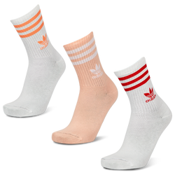 Unisex Socken - adidas Mid Cut Crew 3 Pack - White-Glow Pink-White