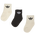 adidas Kids Mid Ankle 3 Pack - Unisexe Chaussettes Black-Cream White-Alumina