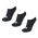 adidas Invisible - Unisex Socks Black-Black-White