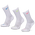 Nike Everyday Cushioned Crew 3 Pack - Unisexe Chaussettes Whitevolt-Whitehyper Pink-Blue