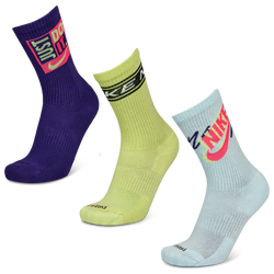 Unisex Socken - Nike Everyday Cushioned Crew 3 Pack - Glacier Bluehyper Pi-Court-Green