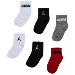 Unisex Socken - Jordan Kids Ankle 6 Pack - Gym Red-Carbon Heather-White