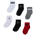 Jordan Kids Ankle 6 Pack - Unisex Socks Gym Red-Carbon Heather-White