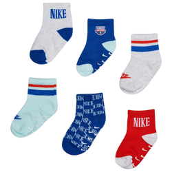 Unisex Socken - Nike Kids Ankle 6 Pack - Game Royal-Game Royal-Red