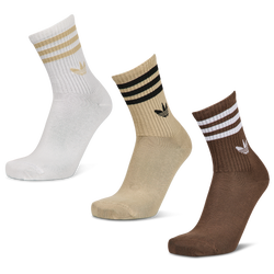 Unisex Sokken - adidas Mid Cut Crew 3 Pack - Beigetan-Brown