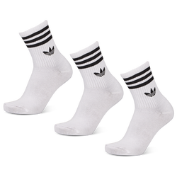 Unisexe Chaussettes - adidas Mid Cut Crew 3 Pack - White-White-White