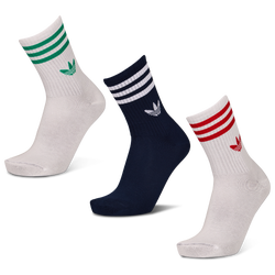 Unisex Calze - adidas Mid Cut Crew 3 Pack - White-Night Indigo-White