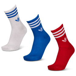 Unisex Socken - adidas Mid Cut Crew 3 Pack - Better Scarlet-Blue-White