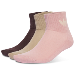 Unisex Socks - adidas Ankle 3 Pack - Wonder Mauve-Trace Khaki-Shadow Brown