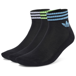 Unisex Calze - adidas Ankle 3 Pack - Black-Ash Blue-Signal Green