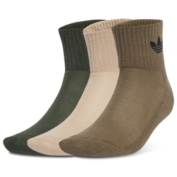 Unisex Sokken - adidas Ankle 3 Pack - Medium Dark Khaki-Wonder Beige-Legend Earth