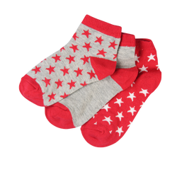 Unisex Socks - Jordan Kids Ankle 6 Pack - Gym Red-Black-Wht
