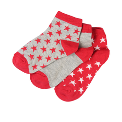 Unisex Socks - Jordan Kids Ankle 6 Pack - Gym Red-Black-Wht