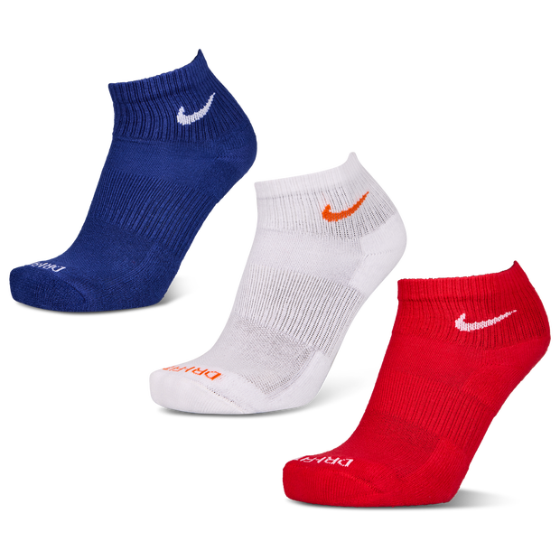 Nike Everyday Cushioned Ankle 3 Pack Unisex Socks - Red - Size 5 - 8